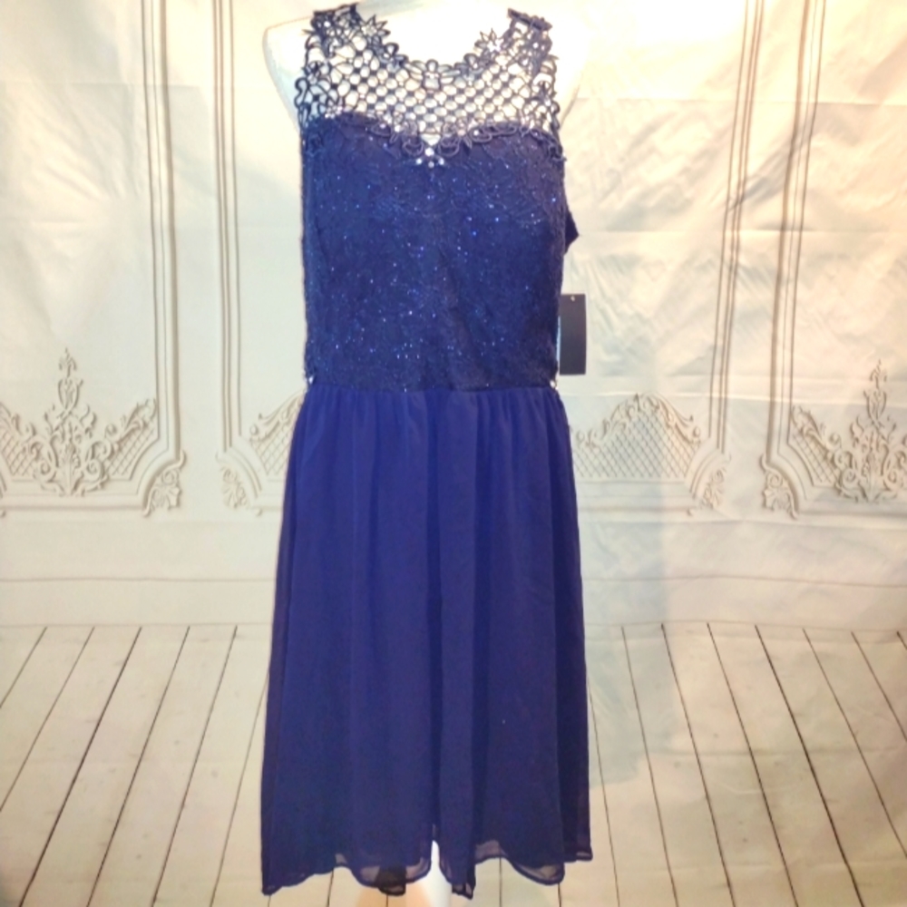 City Studio size 20w blue dress